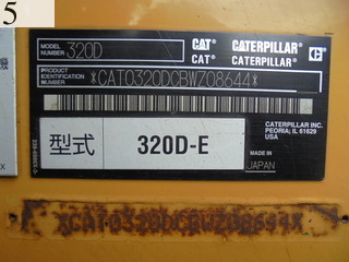 中古建設機械 中古 キャタピラー CAT 油圧ショベル・バックホー ０．７－０．９立米 320D-E