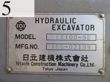 中古建設機械 中古 日立建機 HITACHI 油圧ショベル・バックホー ０．４－０．５立米 EX100-5E