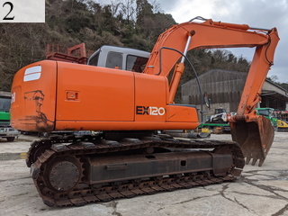 中古建設機械 中古 日立建機 HITACHI 油圧ショベル・バックホー ０．４－０．５立米 EX120-5E