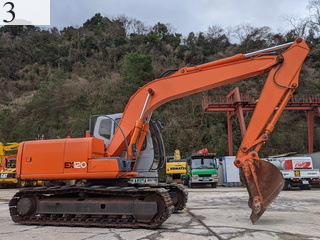 中古建設機械 中古 日立建機 HITACHI 油圧ショベル・バックホー ０．４－０．５立米 EX120-5E