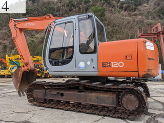 中古建設機械 中古 日立建機 HITACHI 油圧ショベル・バックホー ０．４－０．５立米 EX120-5E