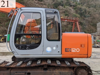 中古建設機械 中古 日立建機 HITACHI 油圧ショベル・バックホー ０．４－０．５立米 EX120-5E