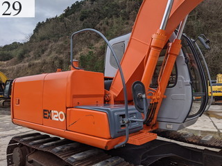 中古建設機械 中古 日立建機 HITACHI 油圧ショベル・バックホー ０．４－０．５立米 EX120-5E