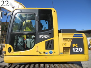 中古建設機械 中古 コマツ KOMATSU 油圧ショベル・バックホー ０．４－０．５立米 PC120-8