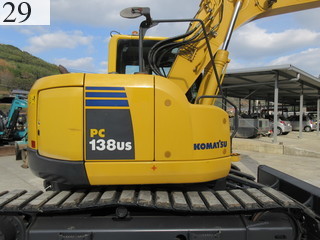 中古建設機械 中古 コマツ KOMATSU 油圧ショベル・バックホー ０．４－０．５立米 PC138US-8