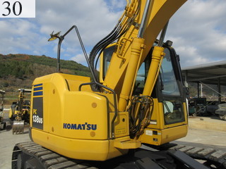 中古建設機械 中古 コマツ KOMATSU 油圧ショベル・バックホー ０．４－０．５立米 PC138US-8