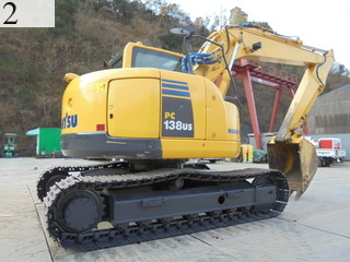 中古建設機械 中古 コマツ KOMATSU 油圧ショベル・バックホー ０．４－０．５立米 PC138US-8