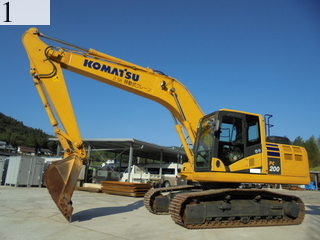 中古建設機械 中古 コマツ KOMATSU 油圧ショベル・バックホー ０．７－０．９立米 PC200-10