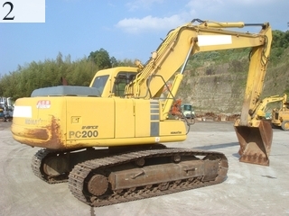 中古建設機械 中古 コマツ KOMATSU 油圧ショベル・バックホー ０．７－０．９立米 PC200-6E