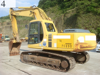 中古建設機械 中古 コマツ KOMATSU 油圧ショベル・バックホー ０．７－０．９立米 PC200-6E