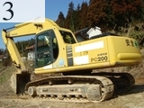 中古建設機械 中古 コマツ KOMATSU 油圧ショベル・バックホー ０．７－０．９立米 PC200-6E