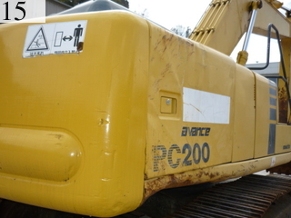 中古建設機械 中古 コマツ KOMATSU 油圧ショベル・バックホー ０．７－０．９立米 PC200-6E