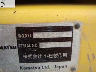 Used Construction Machine Used KOMATSU KOMATSU Excavator 0.7-0.9m3 PC200-6E