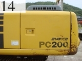 中古建設機械 中古 コマツ KOMATSU 油圧ショベル・バックホー ０．７－０．９立米 PC200-6ZE