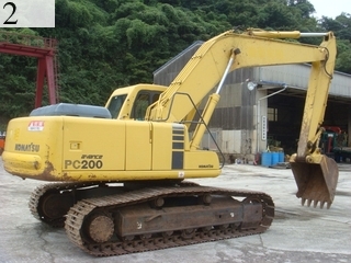 中古建設機械 中古 コマツ KOMATSU 油圧ショベル・バックホー ０．７－０．９立米 PC200-6ZE