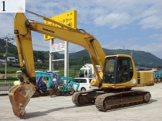 中古建設機械 中古 コマツ KOMATSU 油圧ショベル・バックホー ０．７－０．９立米 PC200-6