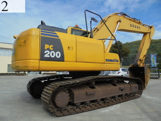 中古建設機械 中古 コマツ KOMATSU 油圧ショベル・バックホー ０．７－０．９立米 PC200-8N1