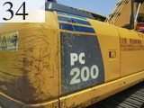 中古建設機械 中古 コマツ KOMATSU 油圧ショベル・バックホー ０．７－０．９立米 PC200-8