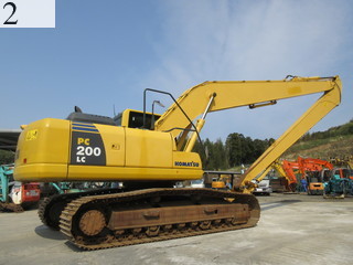 中古建設機械 中古 コマツ KOMATSU 油圧ショベル・バックホー ０．７－０．９立米 PC200LC-8N1