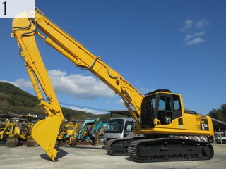 中古建設機械 中古 コマツ KOMATSU 解体機 ロングフロント・ハイリフト PC210LC-8N1