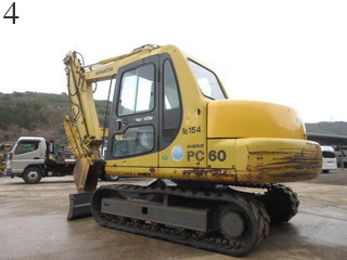 中古建設機械 中古 コマツ KOMATSU 油圧ショベル・バックホー ０．２－０．３立米 PC60-7