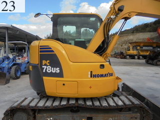 中古建設機械 中古 コマツ KOMATSU 油圧ショベル・バックホー ０．２－０．３立米 PC78US-8