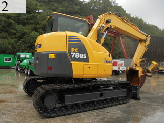 中古建設機械 中古 コマツ KOMATSU 油圧ショベル・バックホー ０．２－０．３立米 PC78US-8