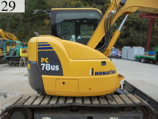 中古建設機械 中古 コマツ KOMATSU 油圧ショベル・バックホー ０．２－０．３立米 PC78US-8