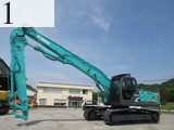 中古建設機械 中古 コベルコ建機 KOBELCO 解体機 ロングフロント・ハイリフト SK210DLC-8