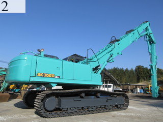 中古建設機械 中古 コベルコ建機 KOBELCO 解体機 ロングフロント・ハイリフト SK350DLC-8