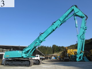 中古建設機械 中古 コベルコ建機 KOBELCO 解体機 ロングフロント・ハイリフト SK350DLC-8