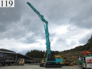 中古建設機械 中古 コベルコ建機 KOBELCO 解体機 ロングフロント・ハイリフト SK350DLC-8