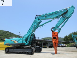 中古建設機械 中古 コベルコ建機 KOBELCO 解体機 ロングフロント・ハイリフト SK350DLC-8