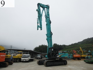 中古建設機械 中古 コベルコ建機 KOBELCO 解体機 ロングフロント・ハイリフト SK350DLC-8