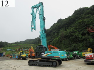 中古建設機械 中古 コベルコ建機 KOBELCO 解体機 ロングフロント・ハイリフト SK350DLC-8