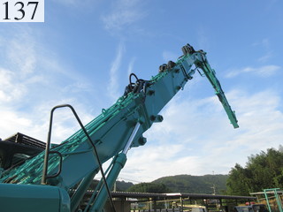 中古建設機械 中古 コベルコ建機 KOBELCO 解体機 ロングフロント・ハイリフト SK350DLC-8