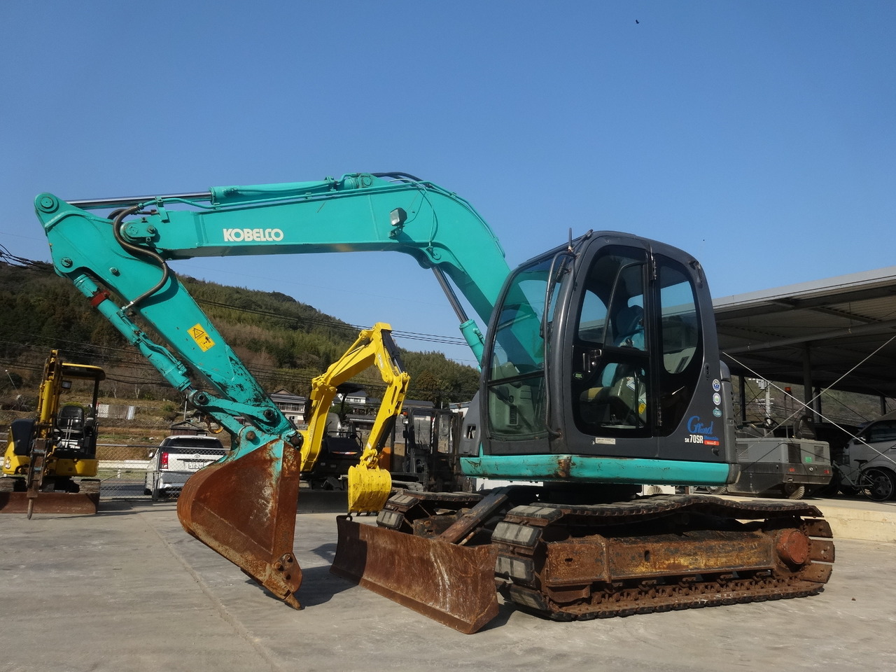 中古建設機械 中古 コベルコ建機 KOBELCO 油圧ショベル・バックホー ０．２－０．３立米 SK70SR-1ES