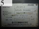 中古建設機械 中古 日立建機 HITACHI 油圧ショベル・バックホー ０．４－０．５立米 ZX120-3