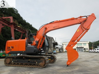 中古建設機械 中古 日立建機 HITACHI 油圧ショベル・バックホー ０．４－０．５立米 ZX120-5B