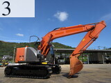 中古建設機械 中古 日立建機 HITACHI 油圧ショベル・バックホー ０．４－０．５立米 ZX135US-3