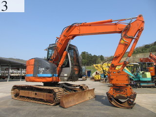 中古建設機械 中古 日立建機 HITACHI 林業機械 グラップル・ウインチ・排土板 ZX75US-A