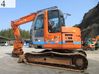 中古建設機械 中古 日立建機 HITACHI 林業機械 グラップル・ウインチ・排土板 ZX75US-A