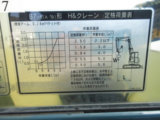 中古建設機械 中古 ヤンマーディーゼル YANMAR 油圧ショベル・バックホー ０．２－０．３立米 B7-5B