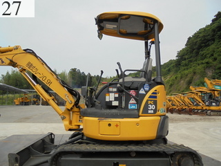 中古建設機械 中古 コマツ KOMATSU 油圧ショベル・バックホー ０．１立米以下 PC30MR-3