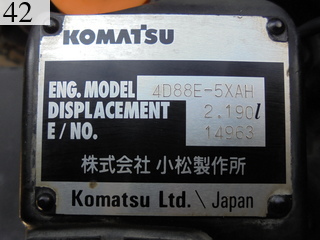 中古建設機械 中古 コマツ KOMATSU 油圧ショベル・バックホー ０．２－０．３立米 PC40MR-2