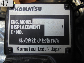 中古建設機械 中古 コマツ KOMATSU 油圧ショベル・バックホー ０．２－０．３立米 PC40MR-3