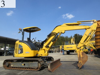 中古建設機械 中古 コマツ KOMATSU 油圧ショベル・バックホー ０．２－０．３立米 PC40MR-3