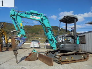 中古建設機械 中古 コベルコ建機 KOBELCO 油圧ショベル・バックホー ０．１立米以下 SK30SR-5