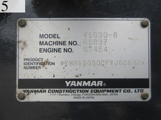 Used Construction Machine Used YANMAR YANMAR Excavator ~0.1m3 ViO30-6