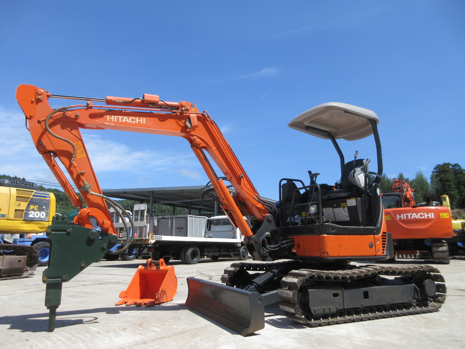 中古建設機械 中古 日立建機 HITACHI 油圧ショベル・バックホー ０．１立米以下 ZX35U-2